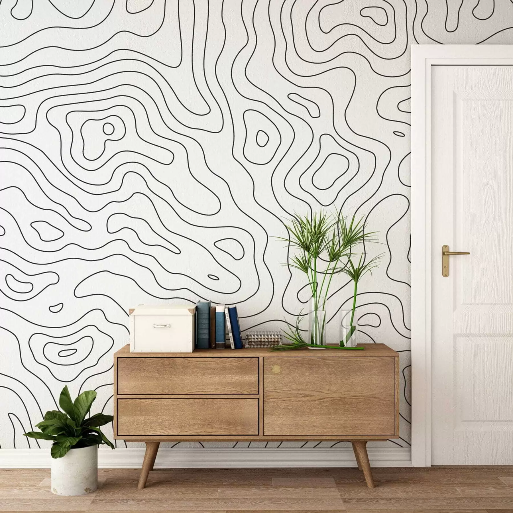 murales de pared mapa topográfico u70650