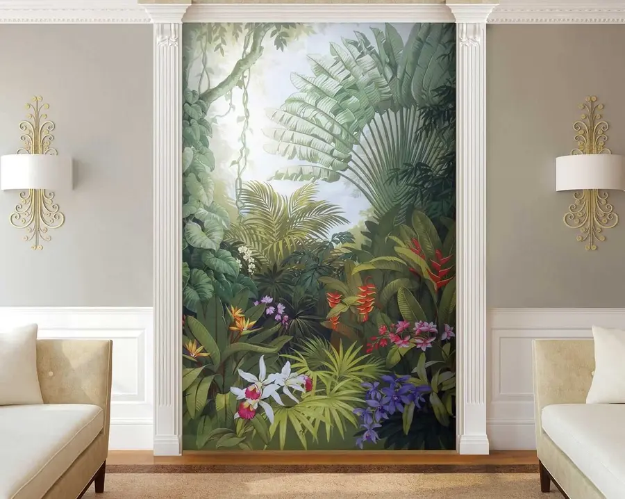 murales de pared Bosque tropical brillante u02708