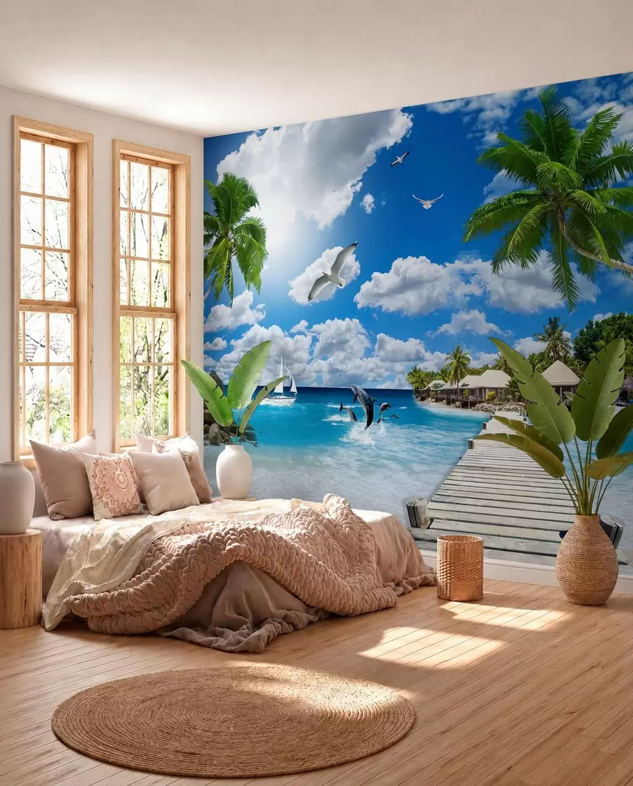 murales de pared Isla del Paraiso u06969