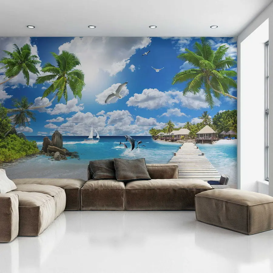 murales de pared Isla del Paraiso u06969