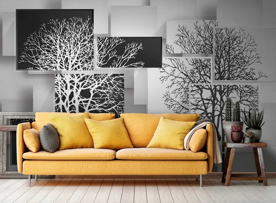 murales de pared árbol yin yan u09369