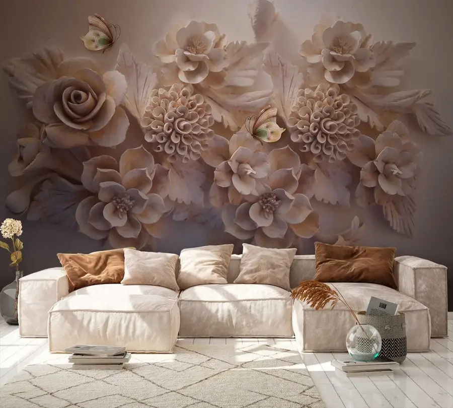 murales de pared Flores 3d u16644