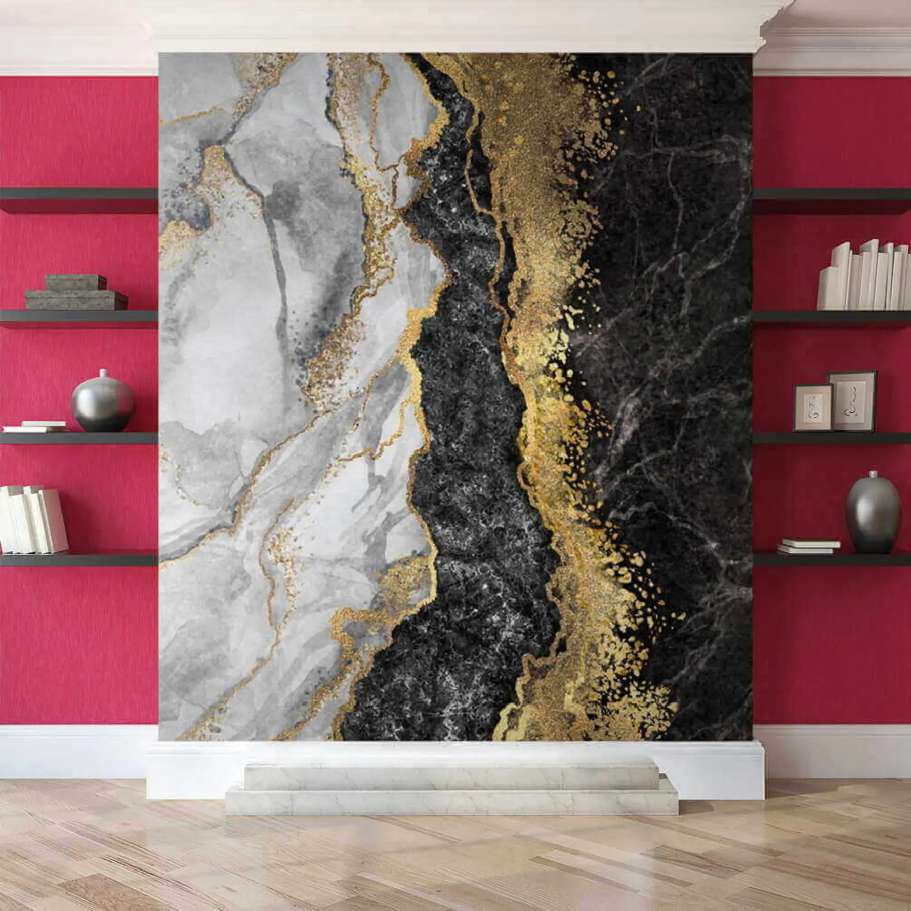 murales de pared Desbordamiento de color u16867