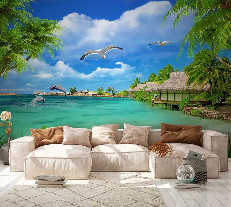 murales de pared Isla del Paraiso u26969