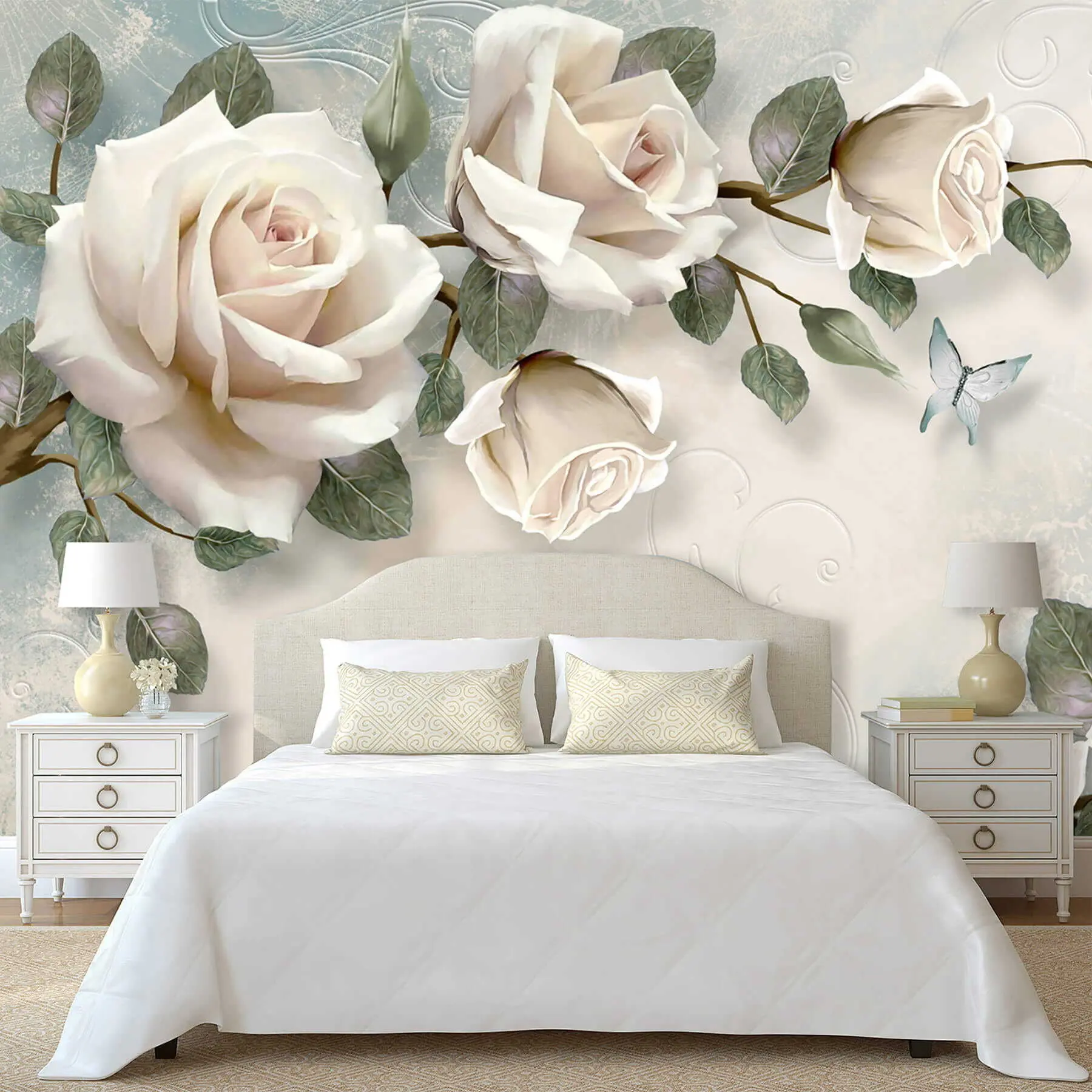 murales de pared Rosas crema u31353