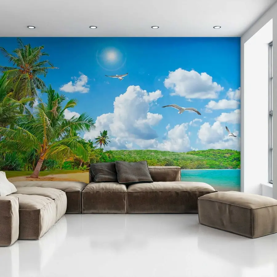 murales de pared Palmeras en la orilla u31410