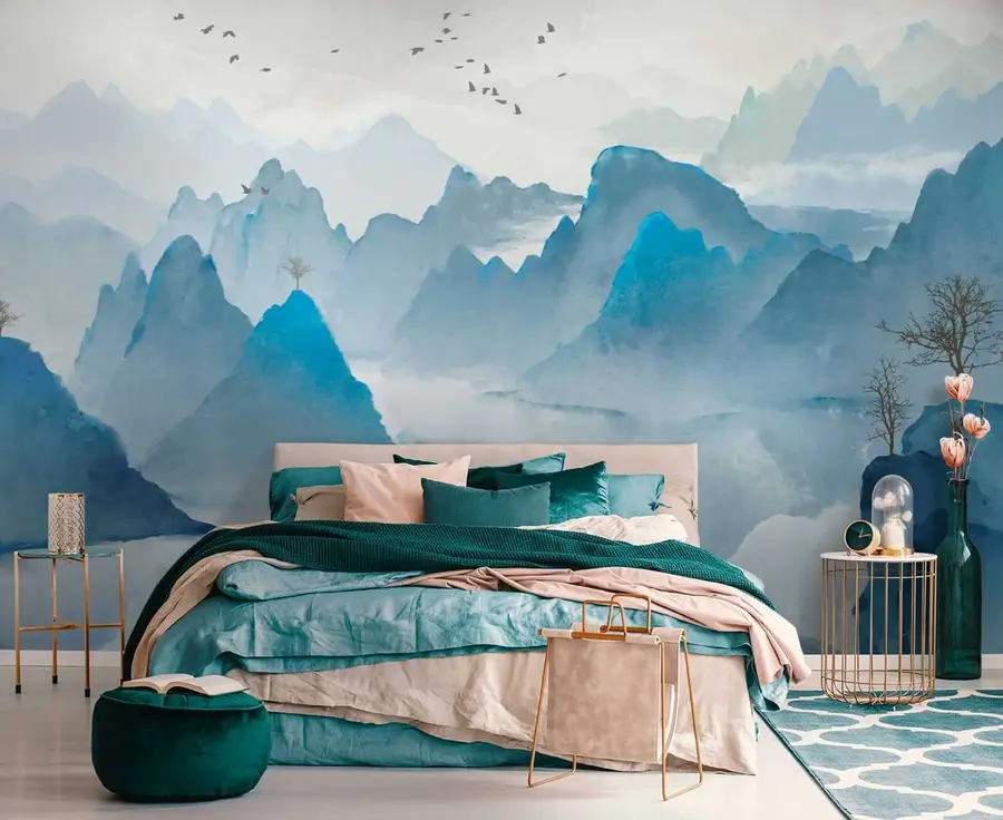 murales de pared Montañas Azules u32523