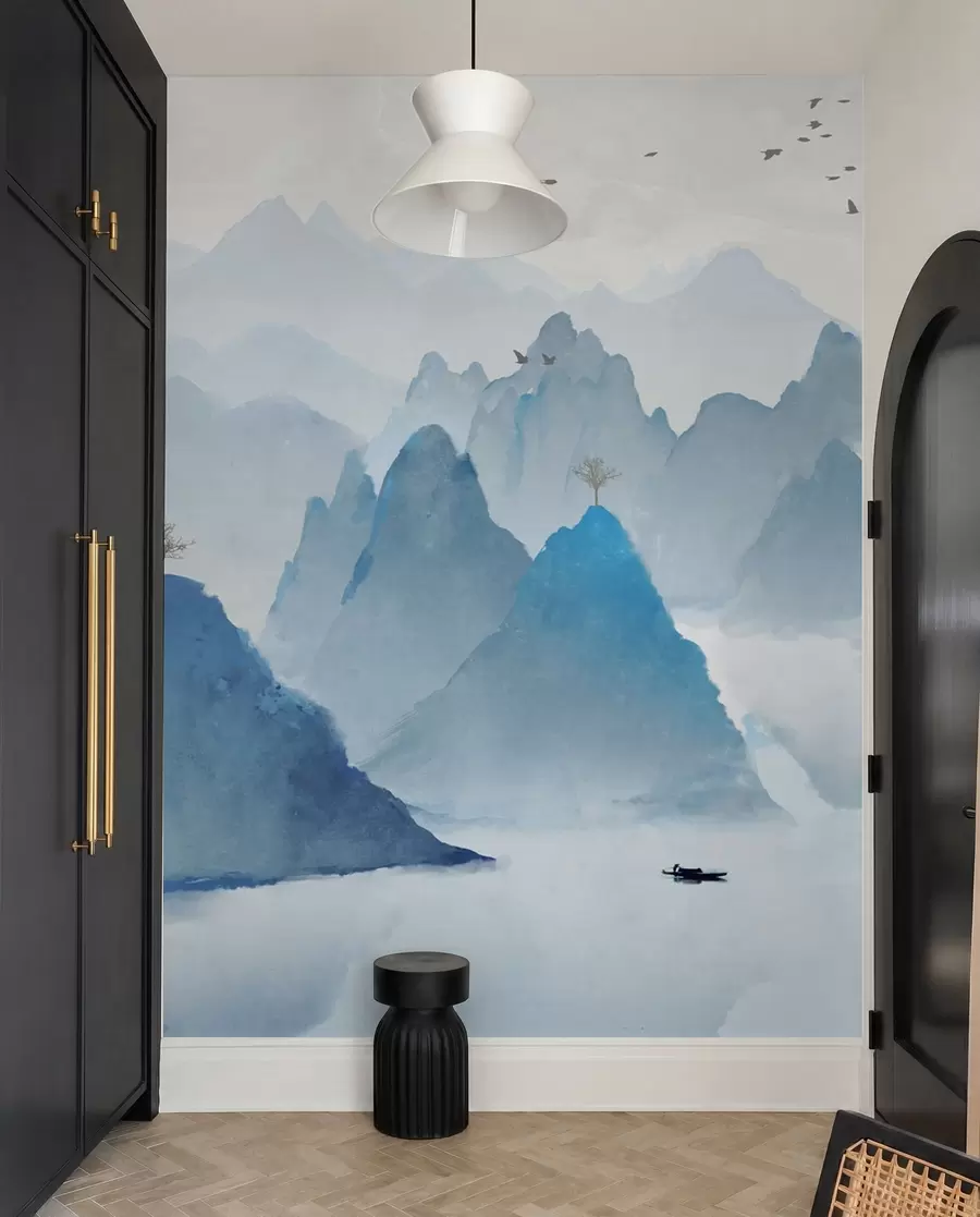 murales de pared Montañas Azules u32523