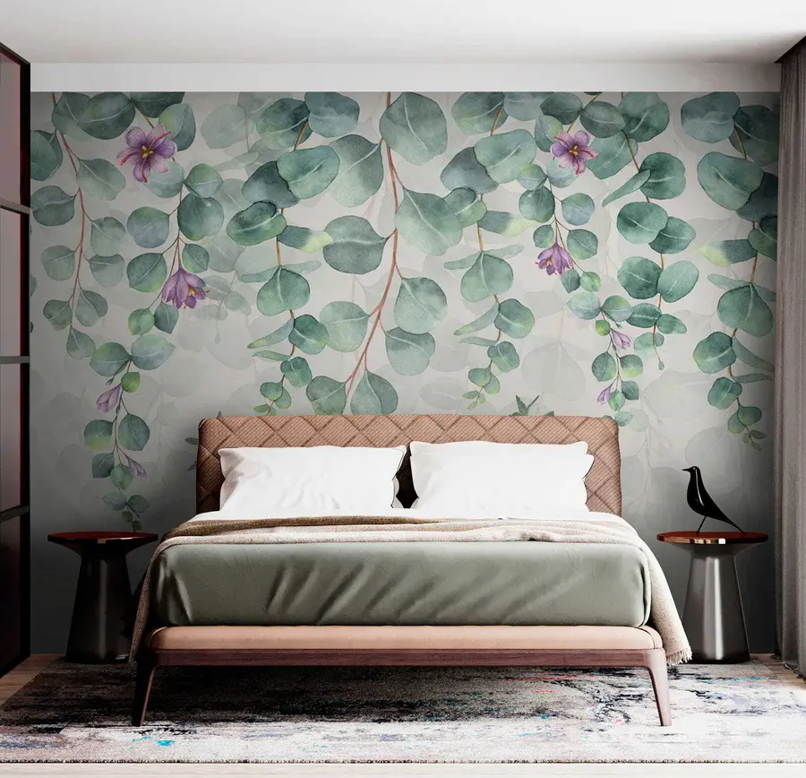 murales de pared Ramas colgantes con flores u36206
