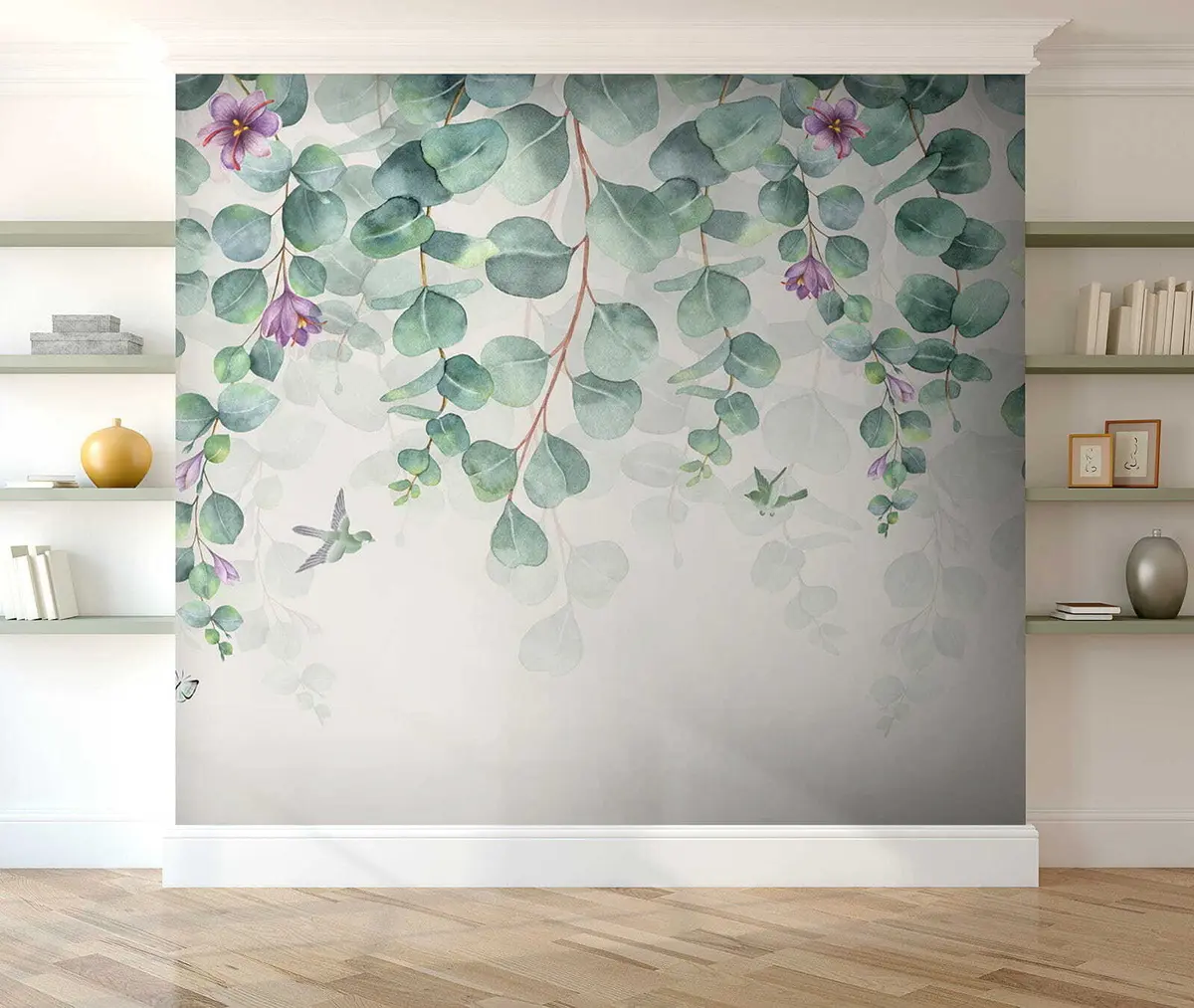 murales de pared Ramas colgantes con flores u36206