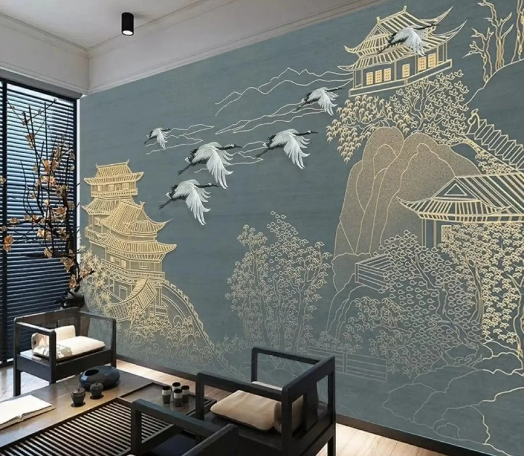 murales de pared Dibujo de estilo japones u38720