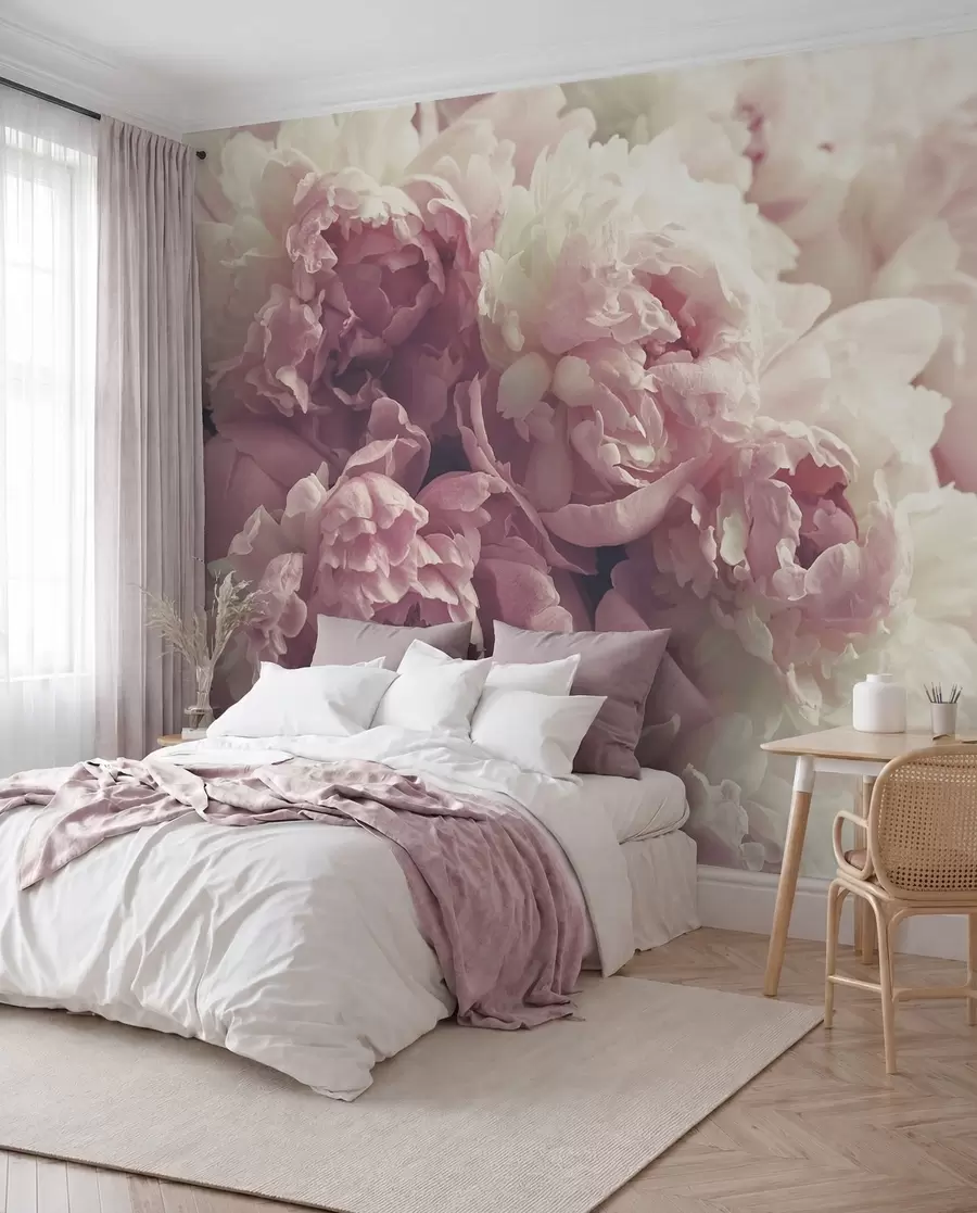 murales de pared Peonias delicadas u44746