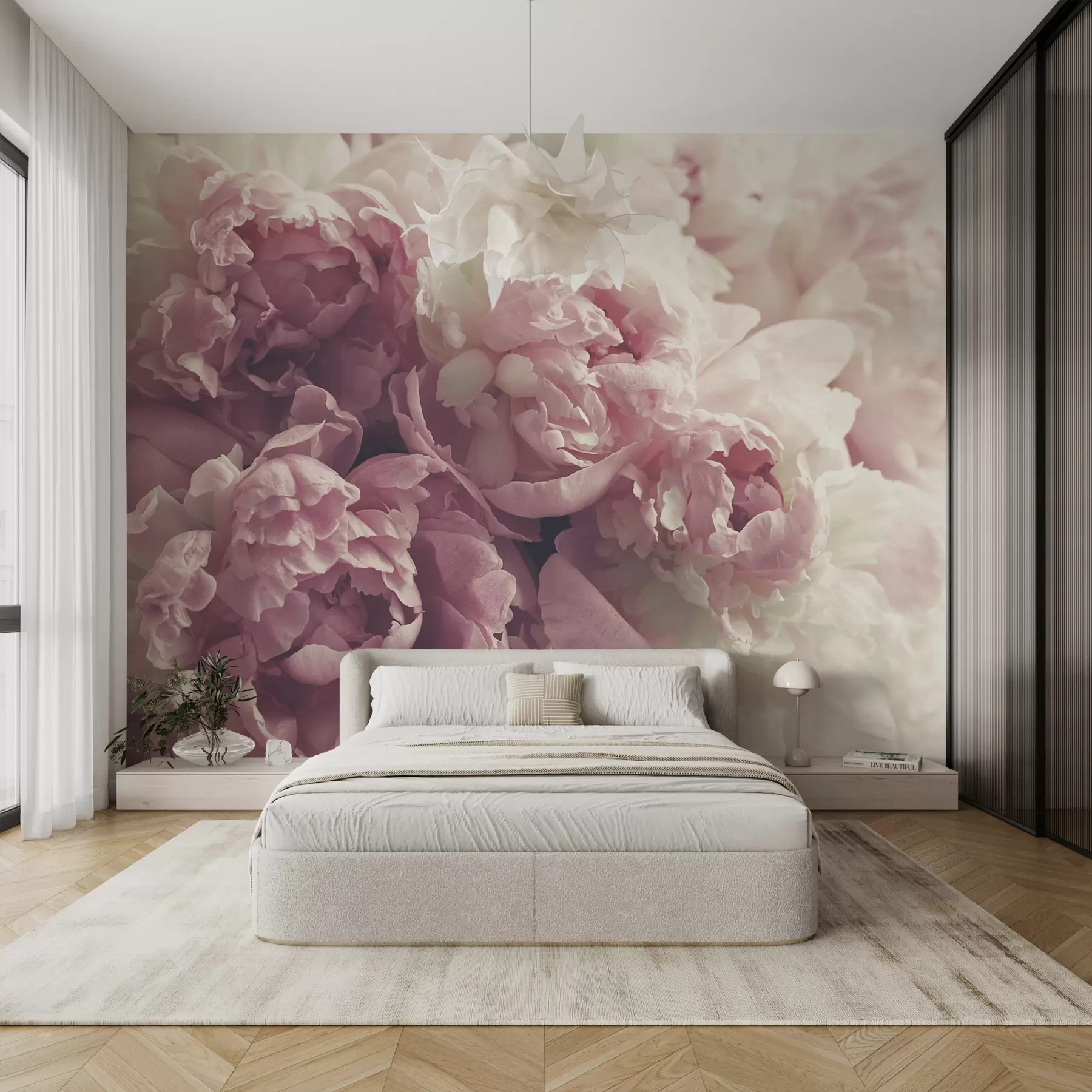 murales de pared Peonias delicadas u44746