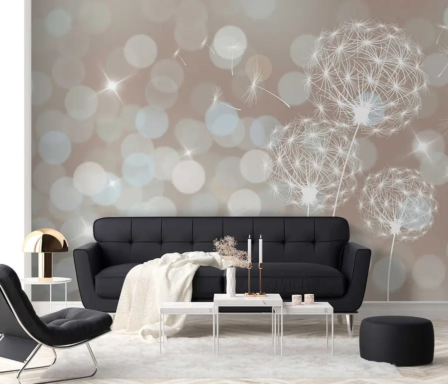 murales de pared Dientes de león en resplandor u52507