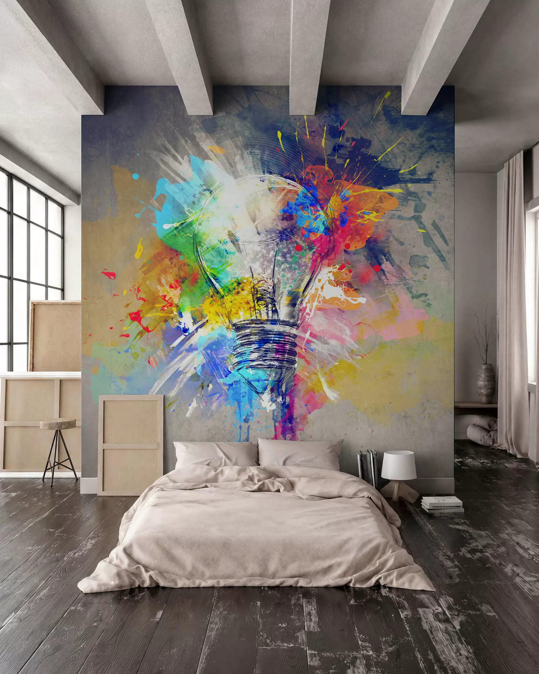 murales de pared Una idea brillante en color u53882