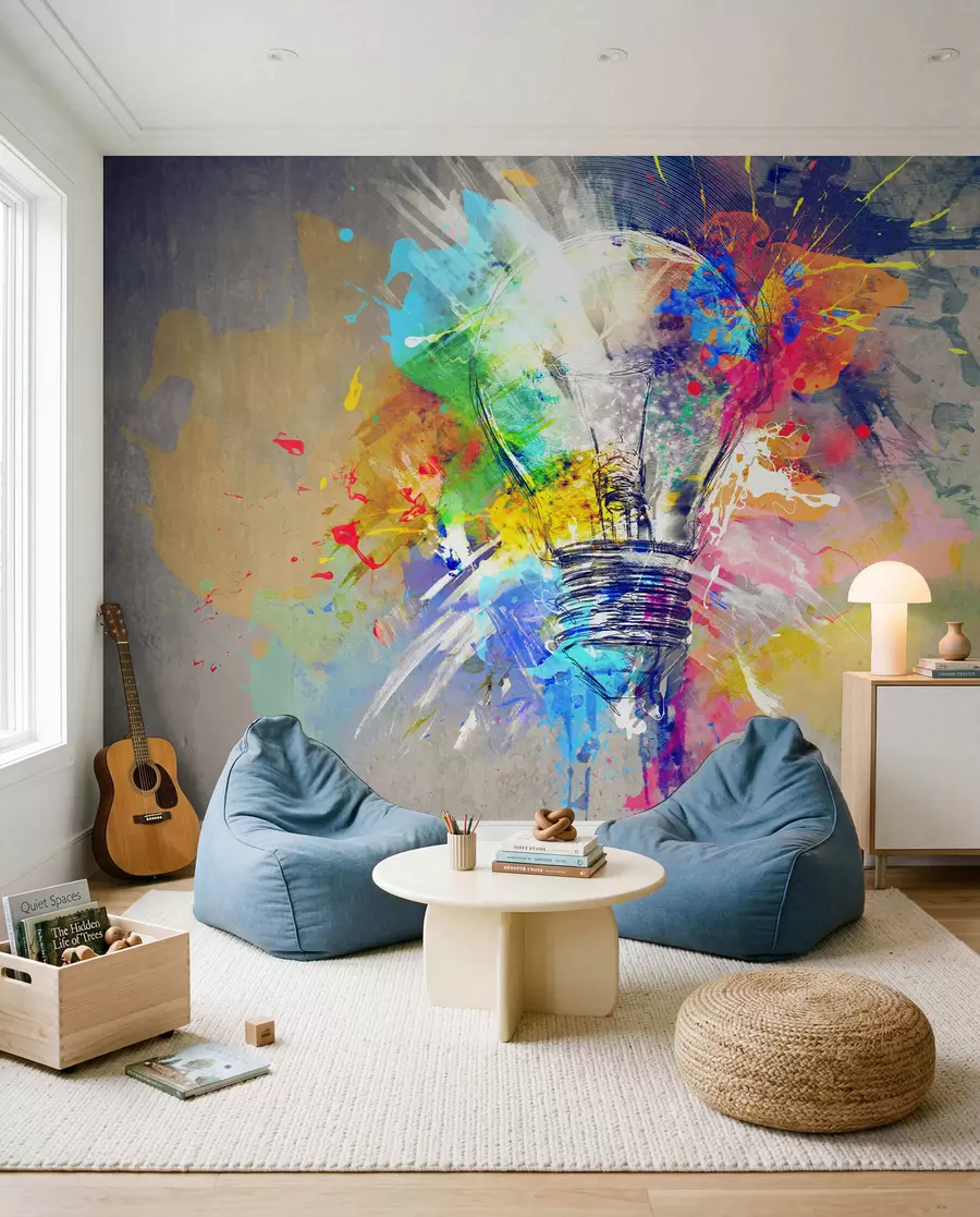 murales de pared Una idea brillante en color u53882