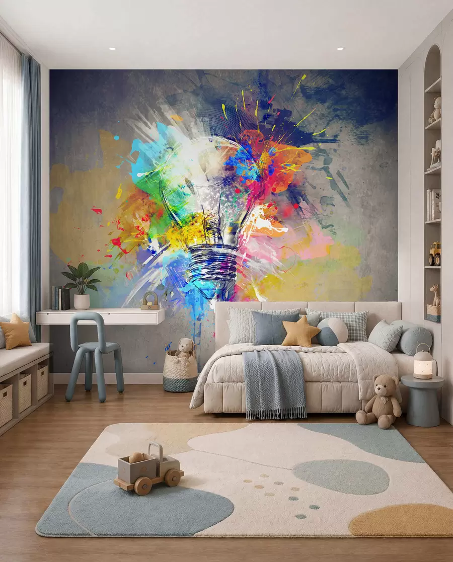 murales de pared Una idea brillante en color u53882