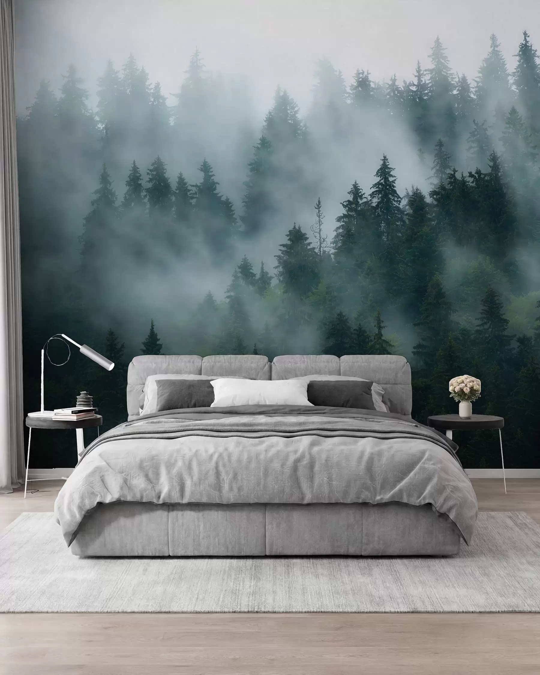 murales de pared Bosque verde esmeralda u57914