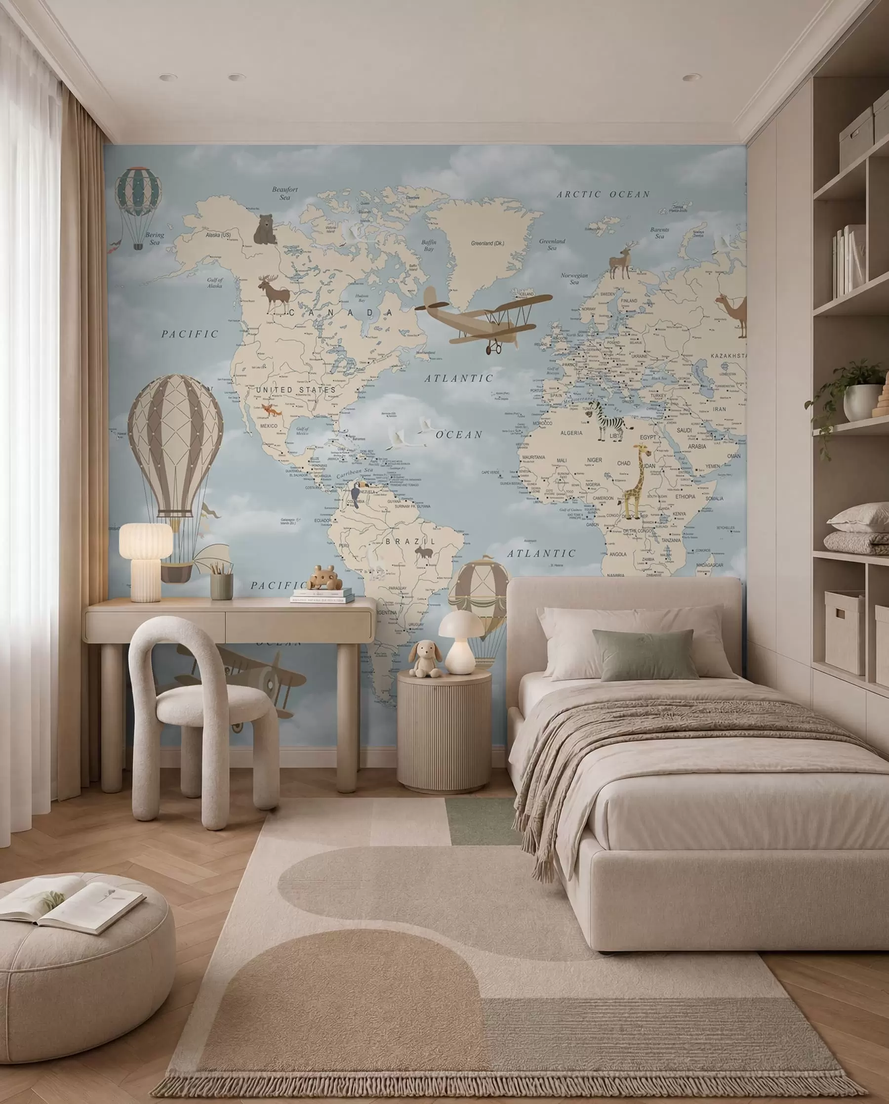 murales de pared Volando por el mundo u60135