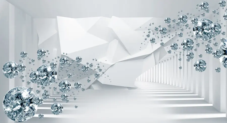 murales de pared Pendiente, fuente y arte u60340