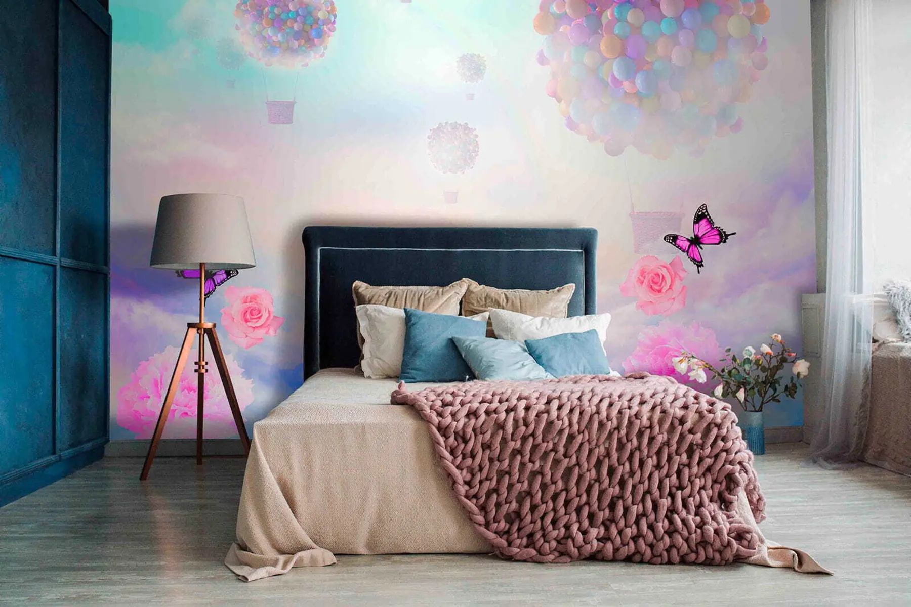 murales de pared Globos en las nubes u59721