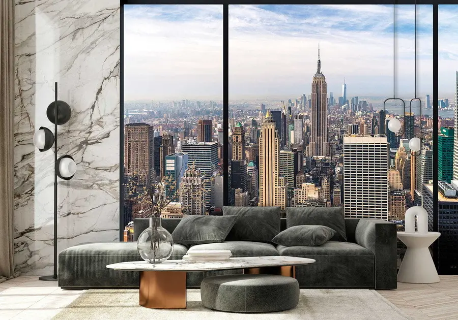 murales de pared Vista de la ciudad u68001