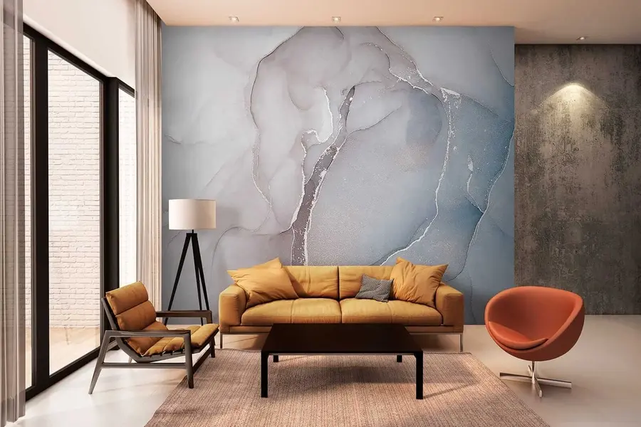 murales de pared Fluido azul u78458