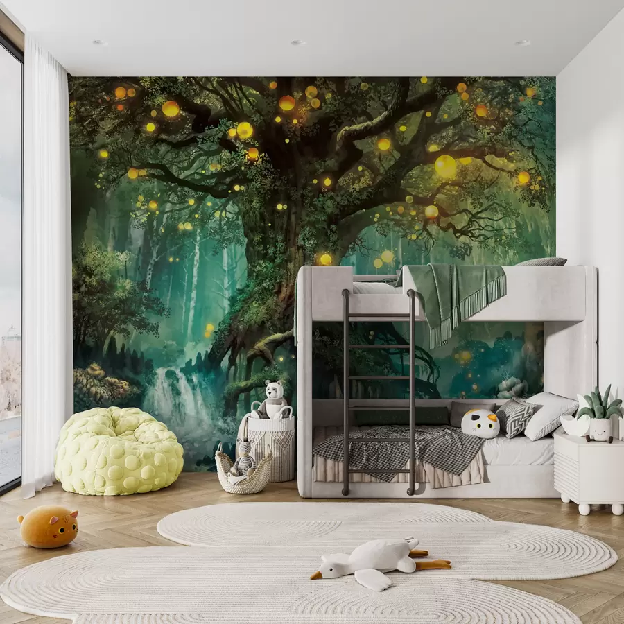 murales de pared El resplandor de un árbol. u79589