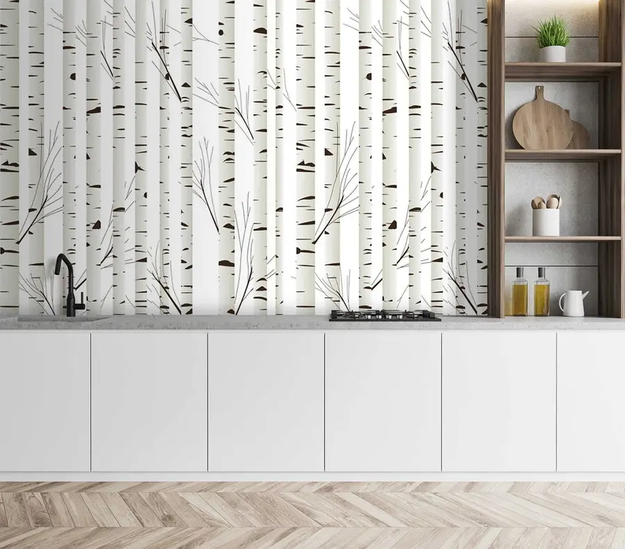 murales de pared Bosque de abedules u58973