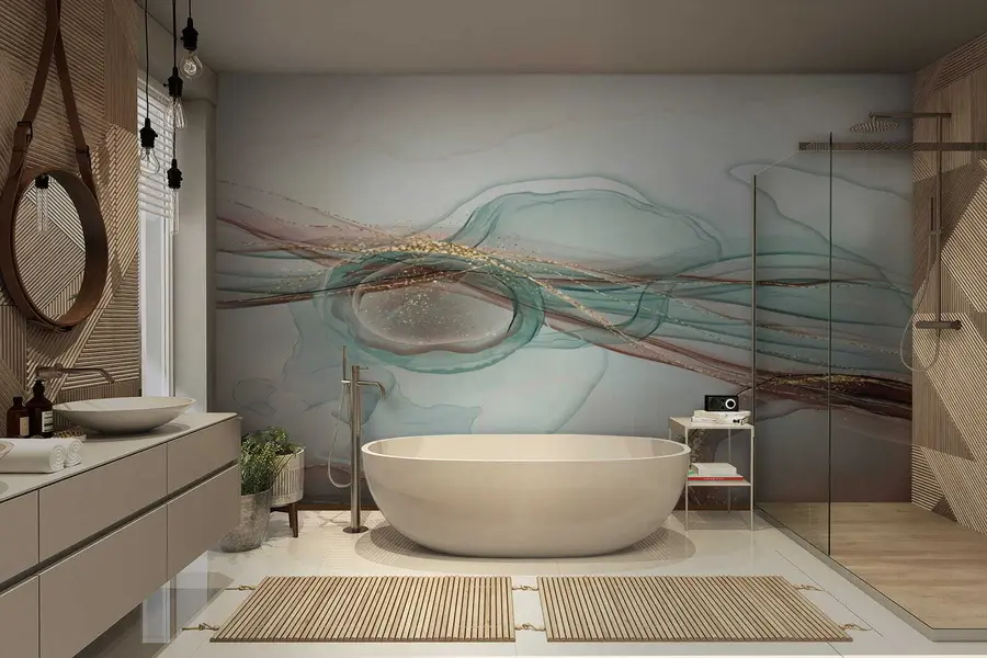 Murales de pared Arte abstracto turquesa u70772 murales de pared Arte abstracto turquesa u70772