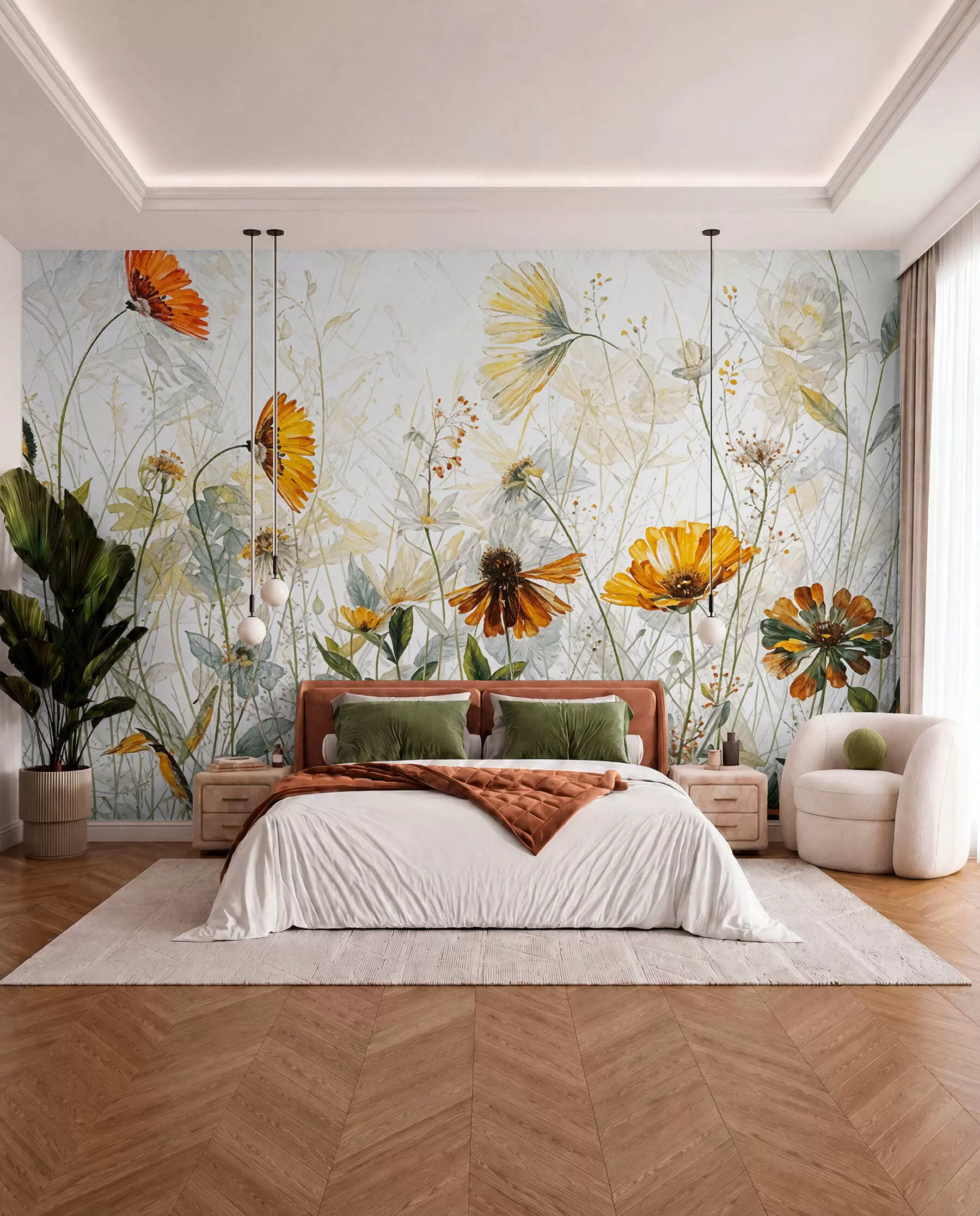murales de pared Amapolas al sol w00708