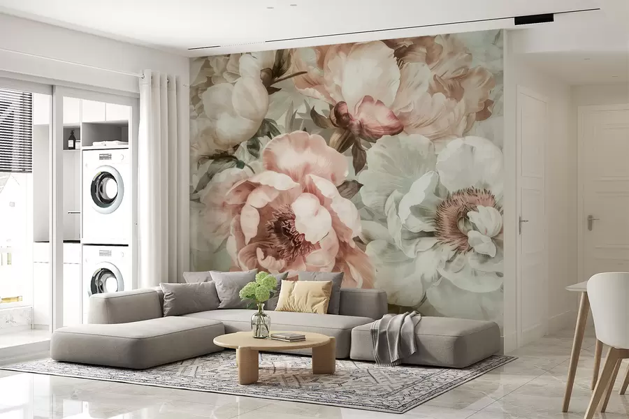 murales de pared Peonías w01291