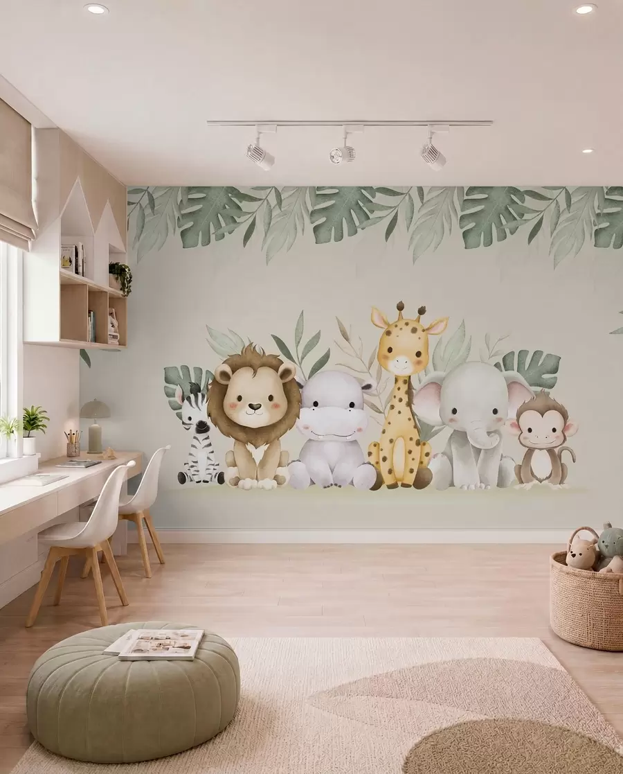 murales de pared La pandilla del safari w01406