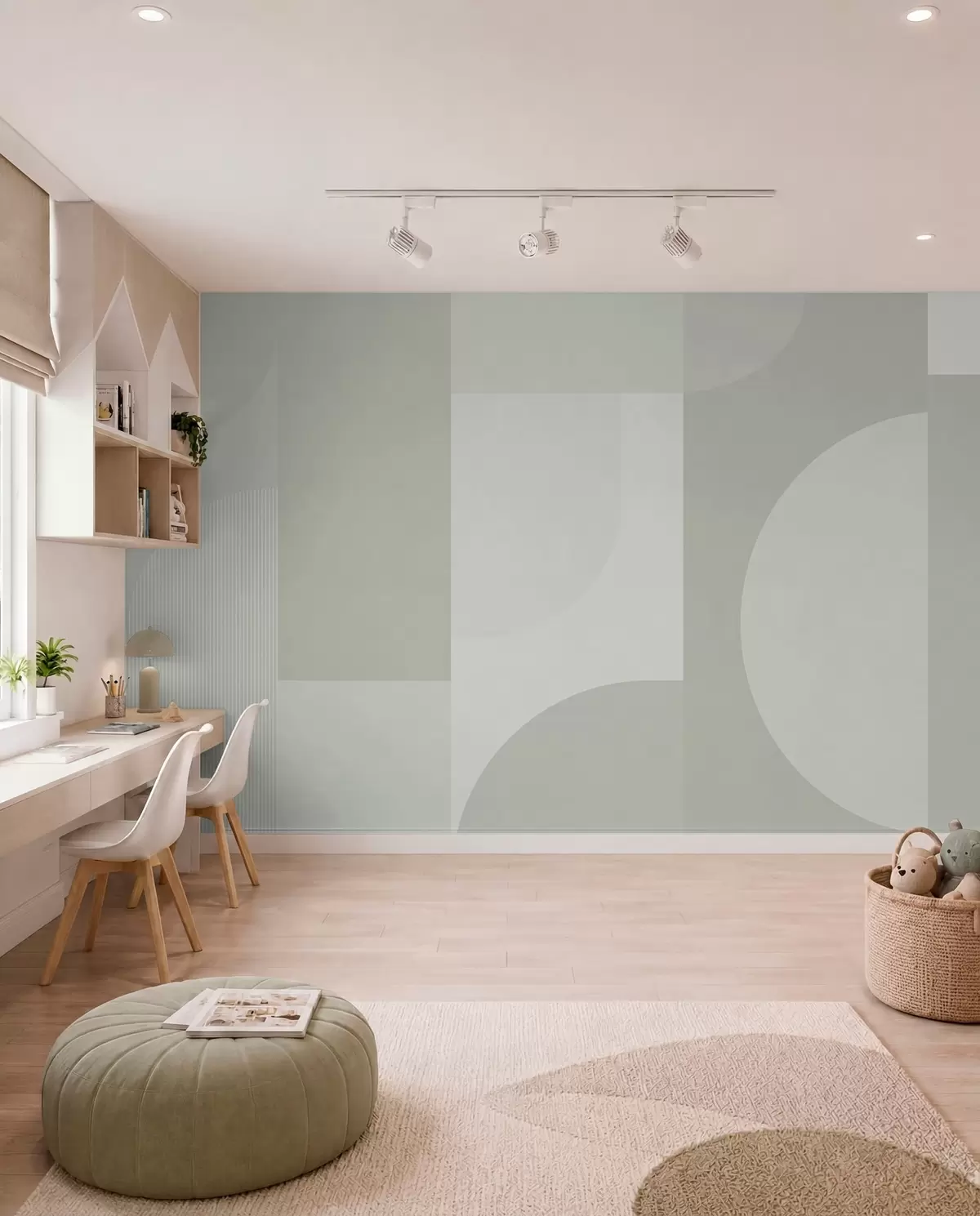 murales de pared Geometría minimalista con estilo w01500