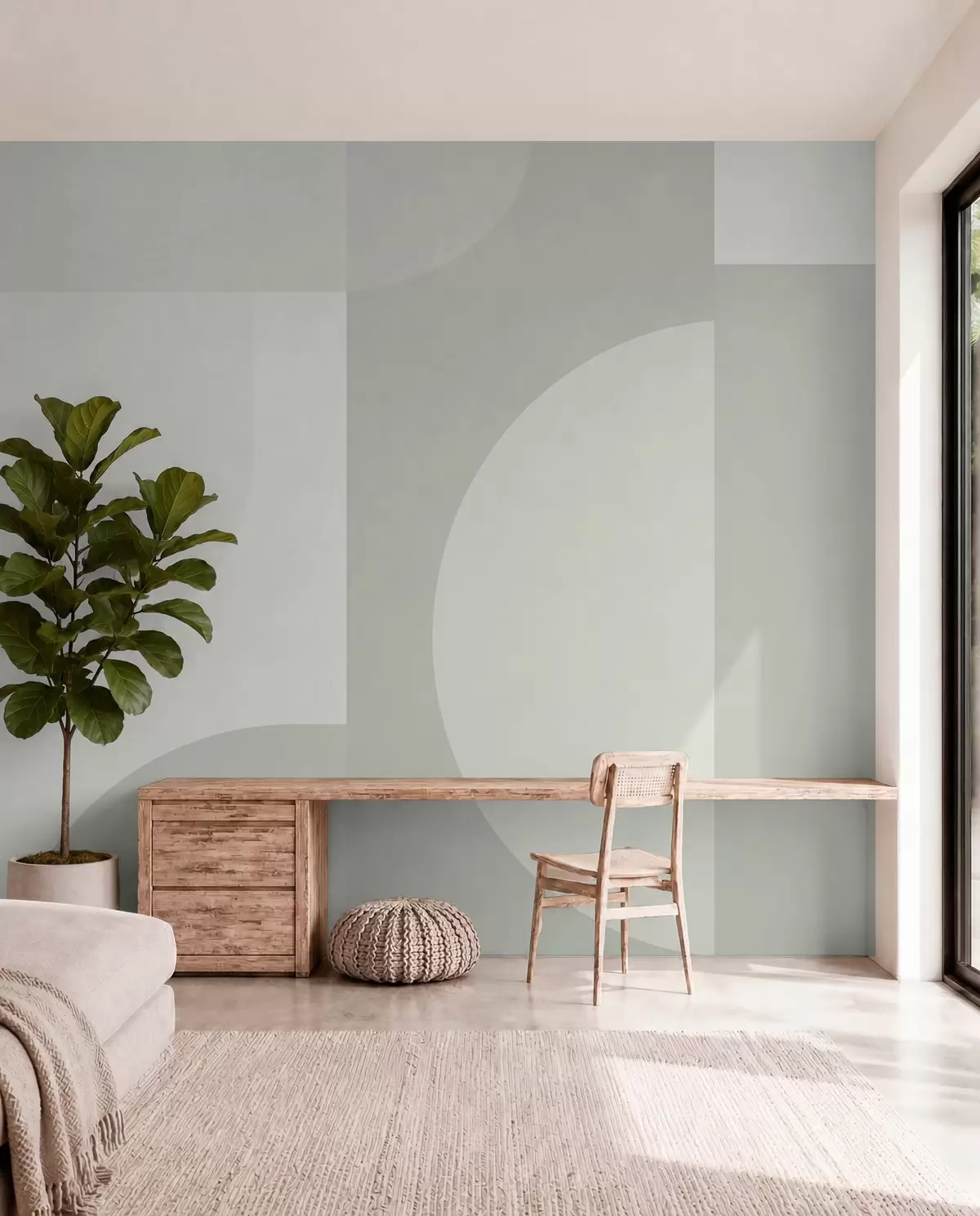 murales de pared Geometría minimalista con estilo w01500