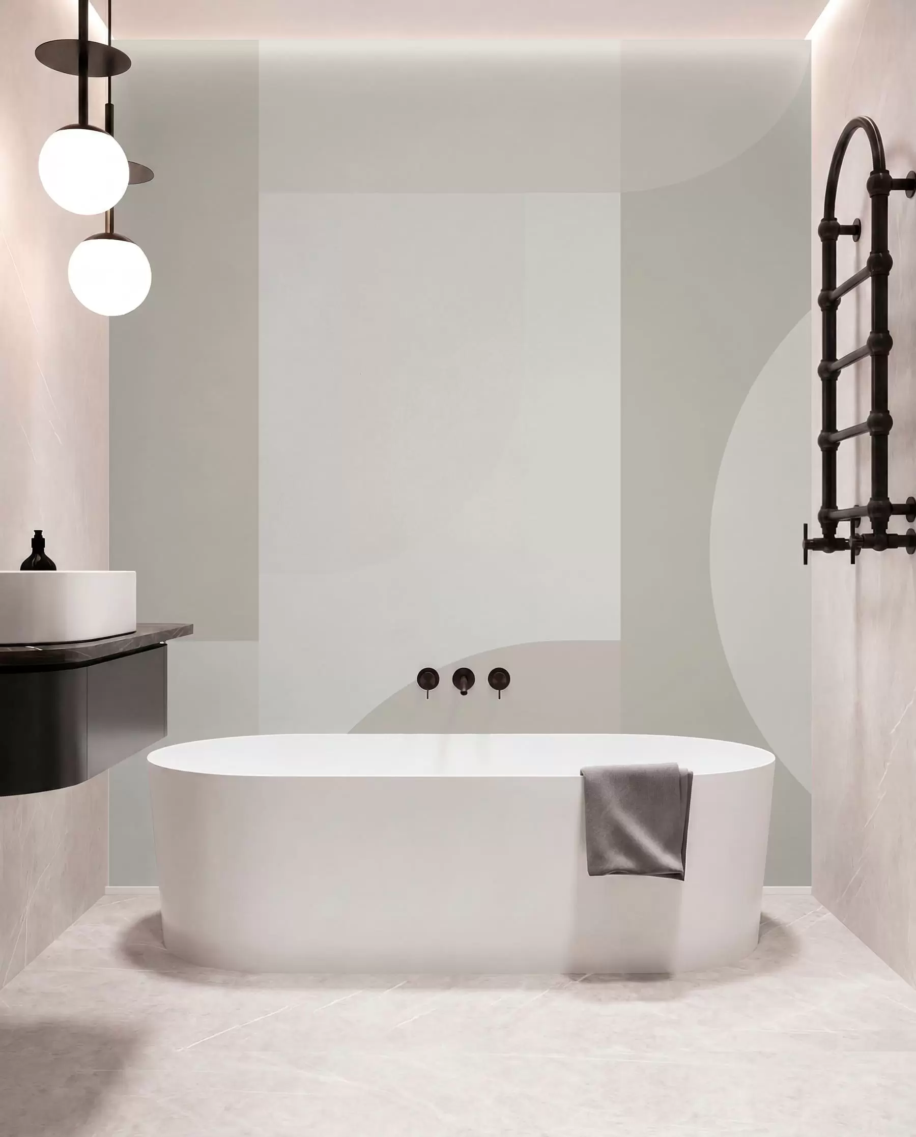 murales de pared Minimalismo de geometría elegante w01500v3