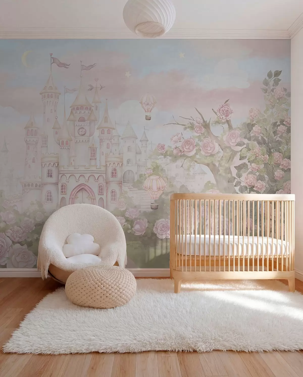 murales de pared Castillo en un reino floral w01524