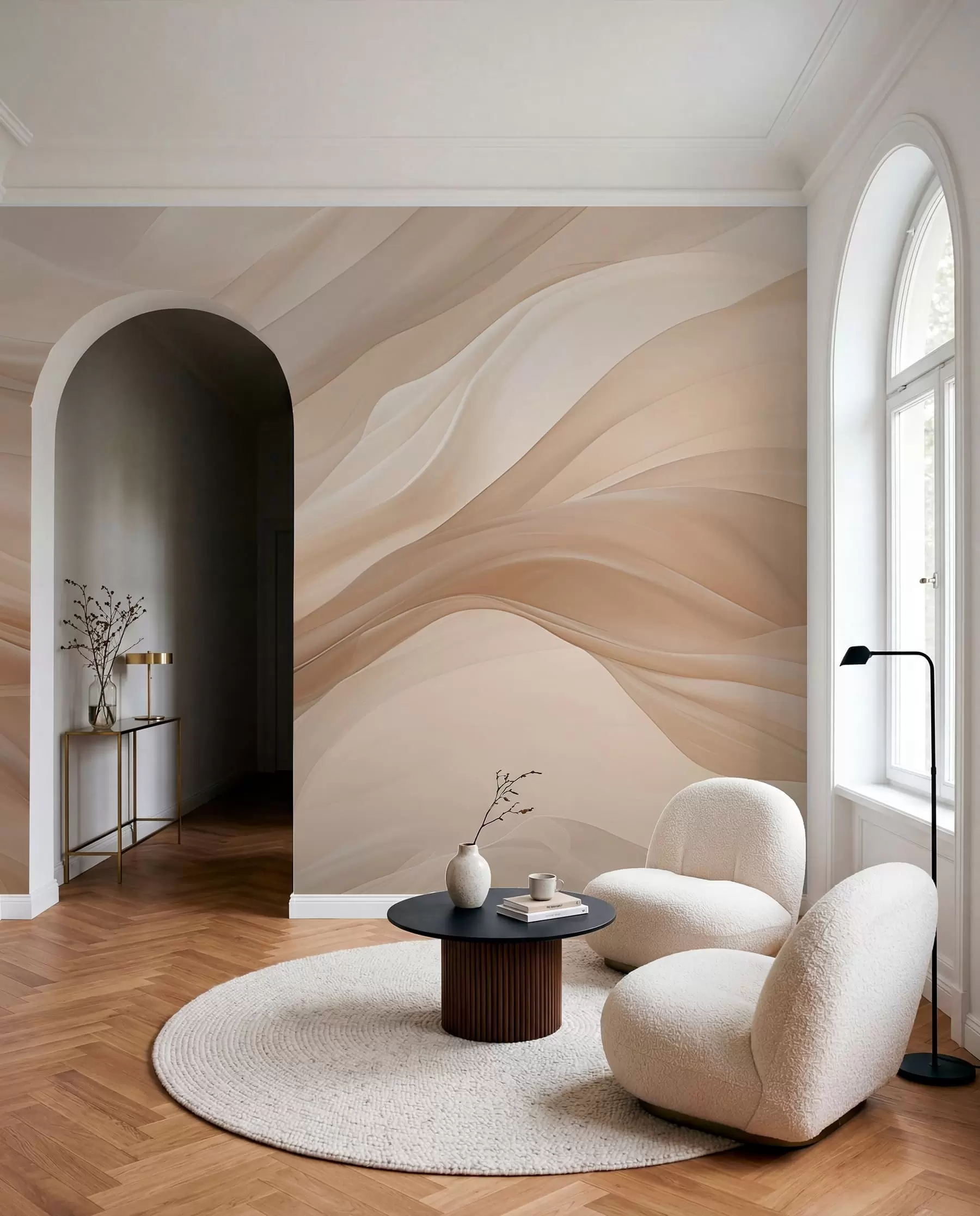 murales de pared Cintas de arena fluidas w01641