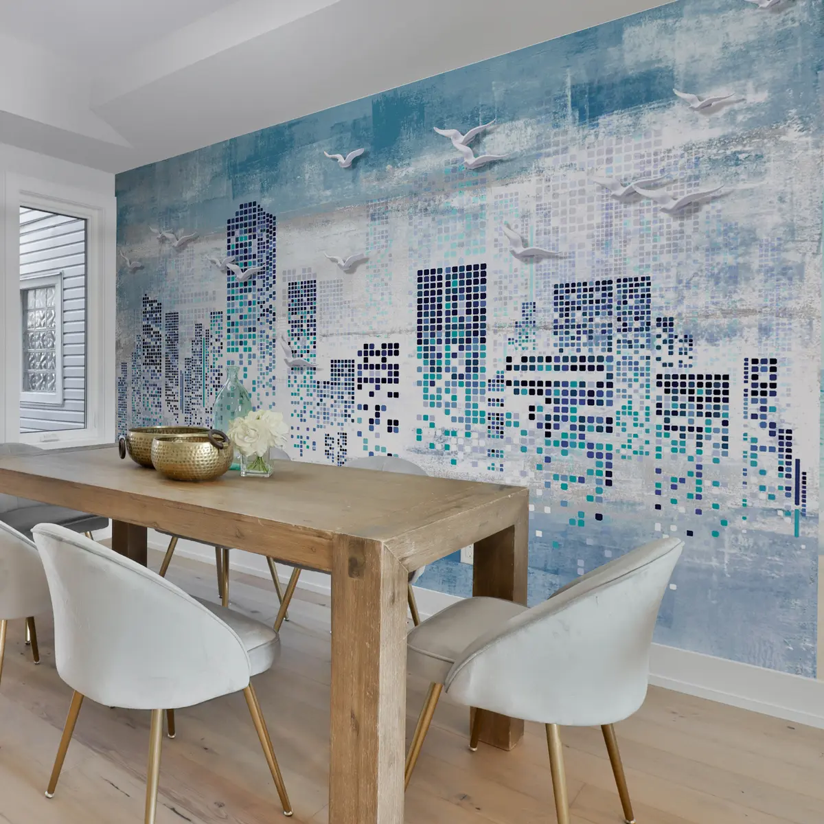 murales de pared Pintura de arte, pintura y azul. u30331