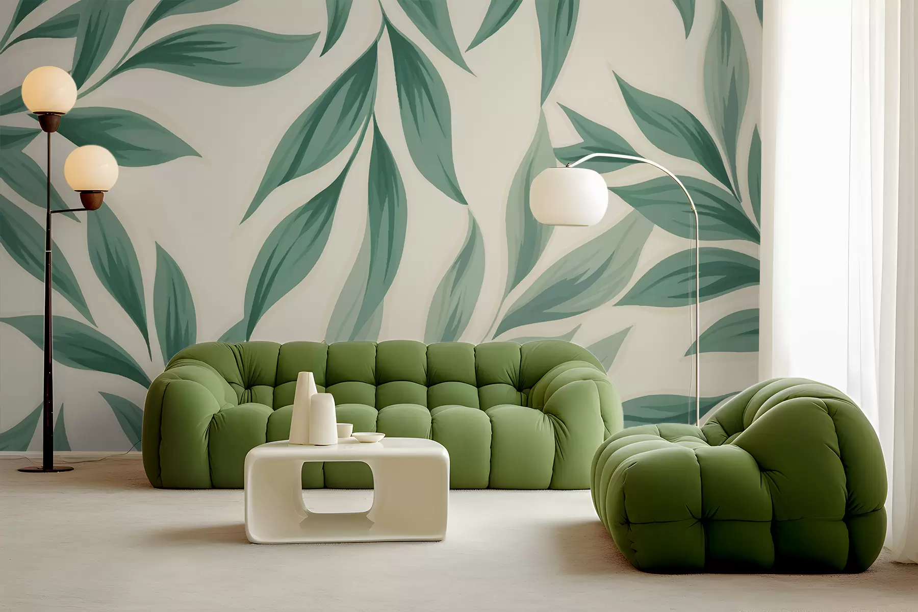 murales de pared Hojas w01139