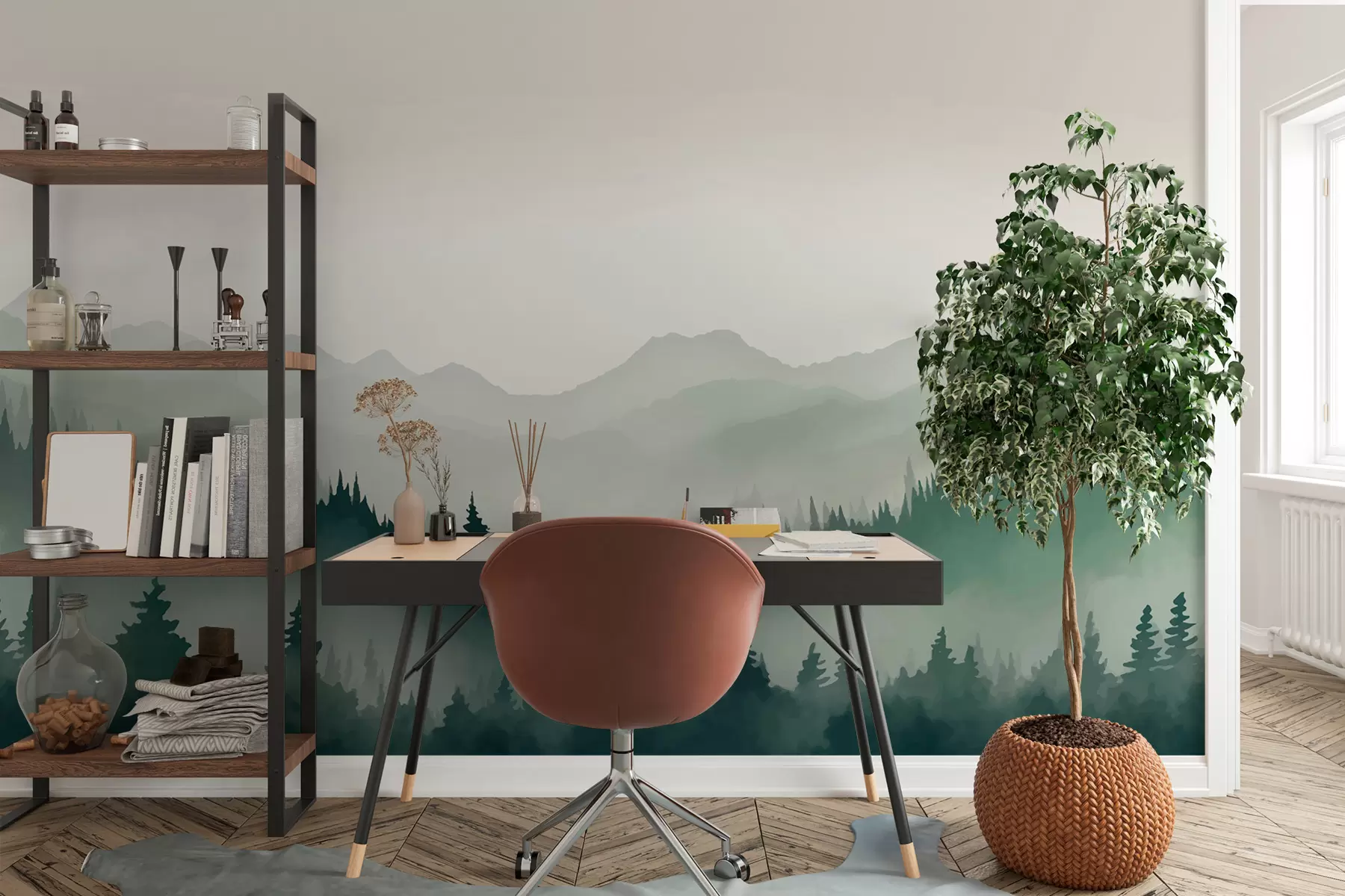 murales de pared Montañas w01747