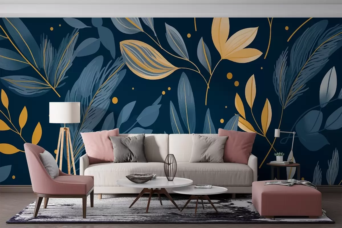 murales de pared Diferentes formas de hojas w01847