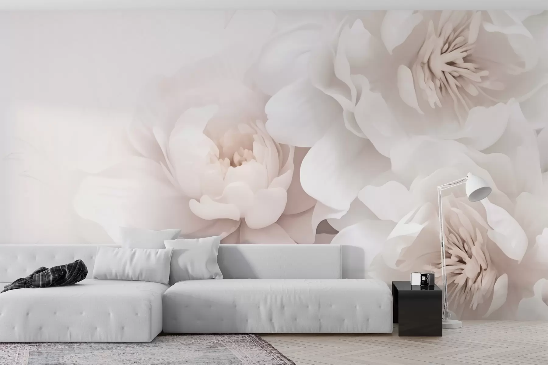 murales de pared Rosas blancas w01909