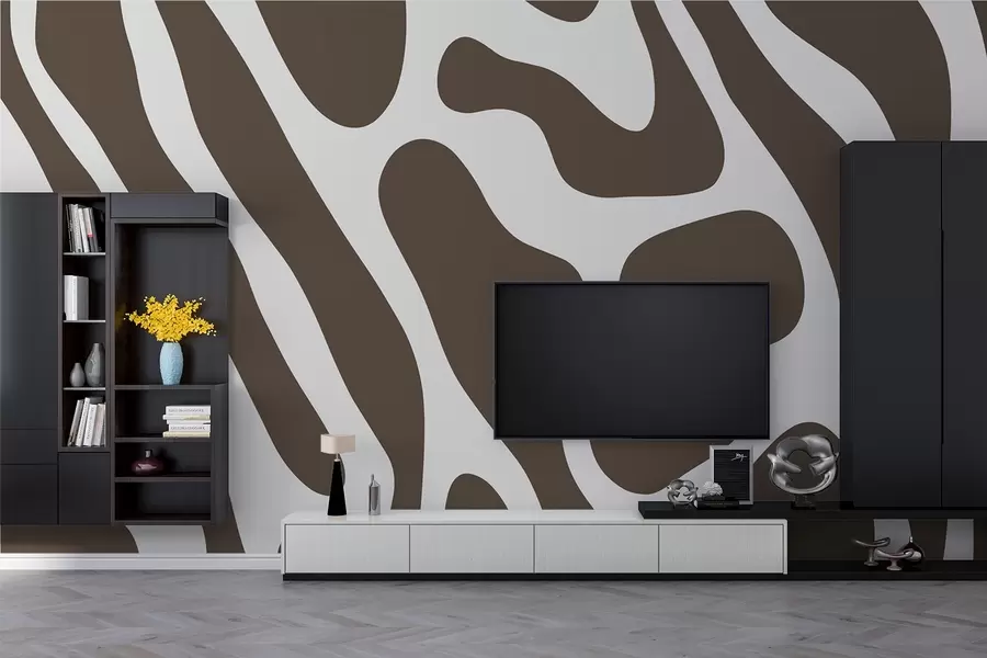 murales de pared Ondas estilizadas w01972v3