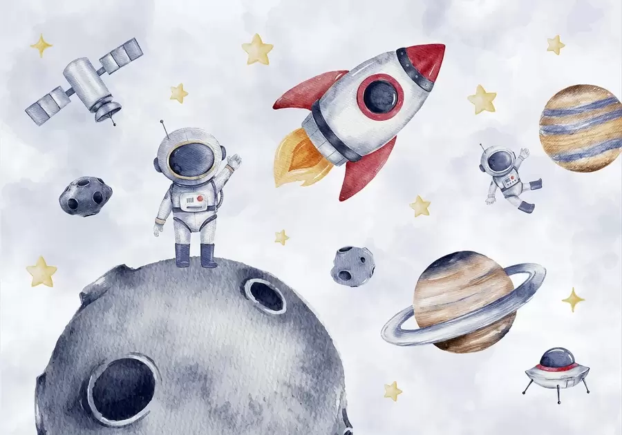 murales de pared Astronautas en el espacio w01461