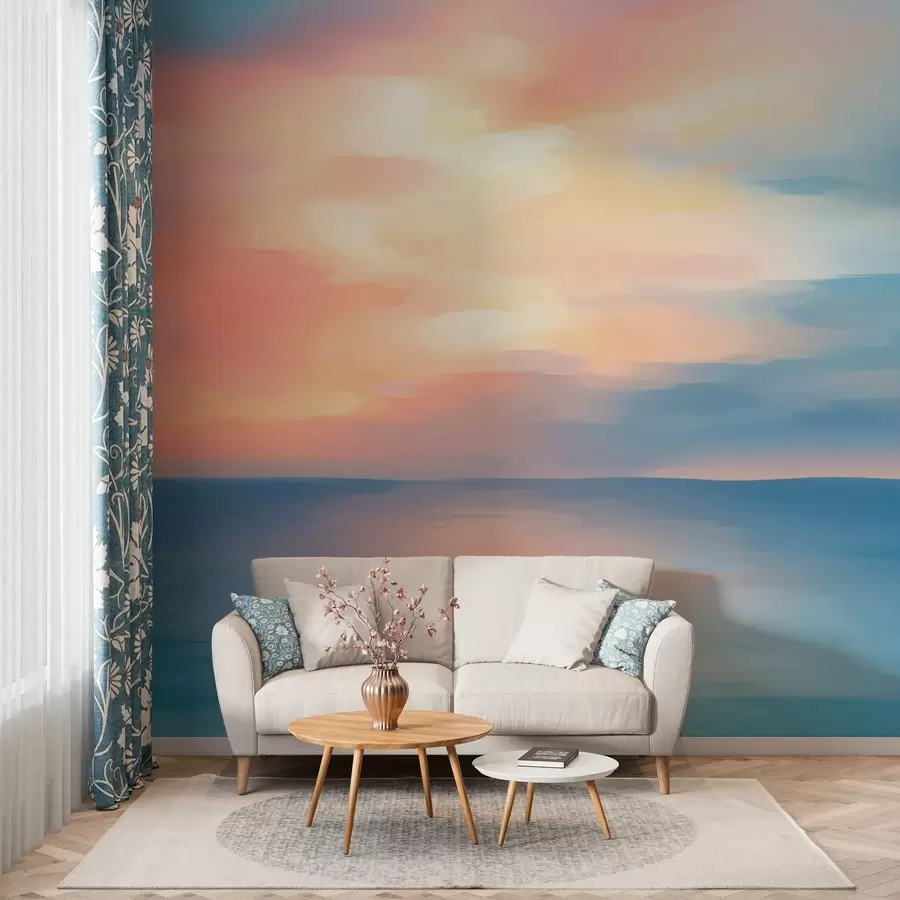 murales de pared Reflejo del cielo en el mar w02073