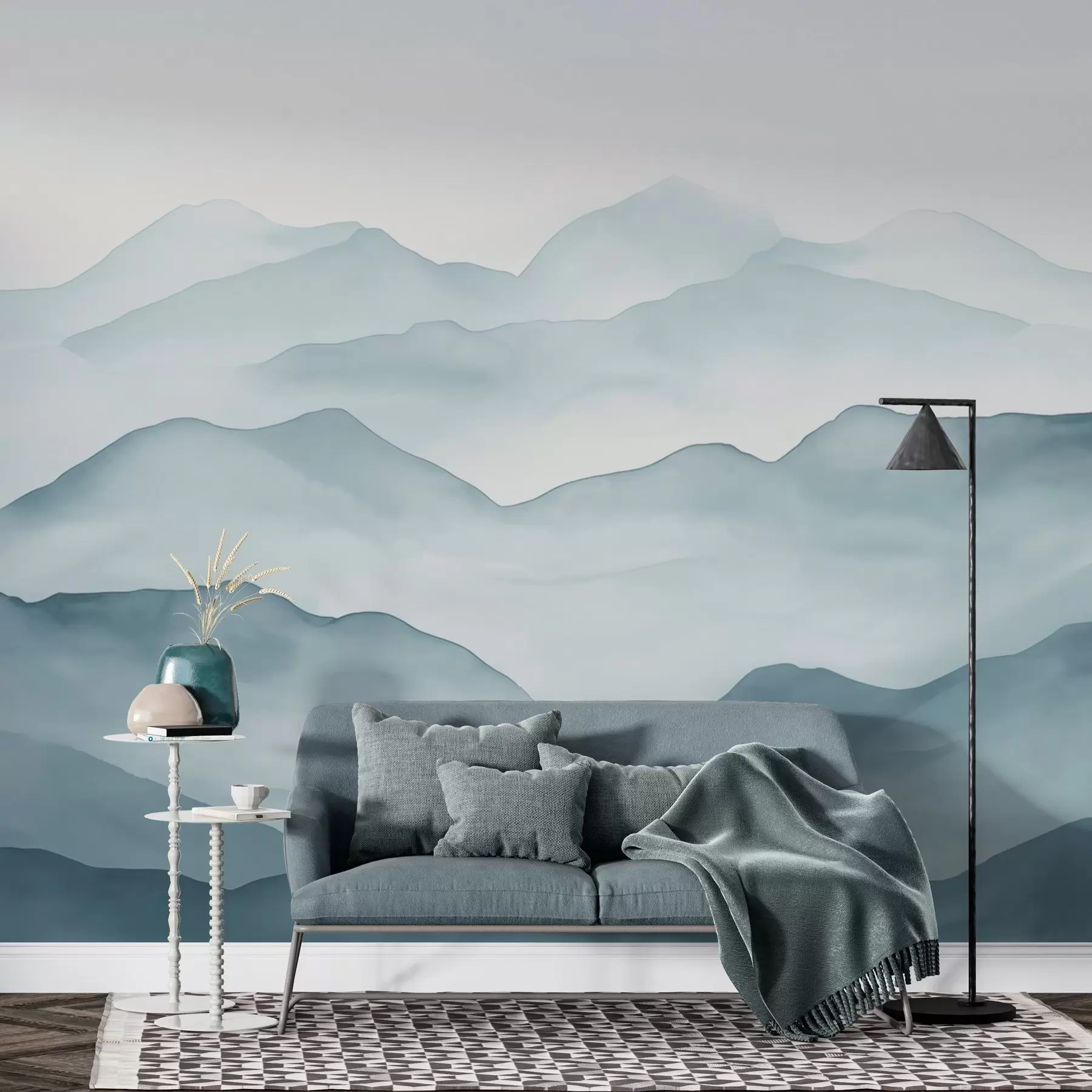 murales de pared Montañas abstractas w02078