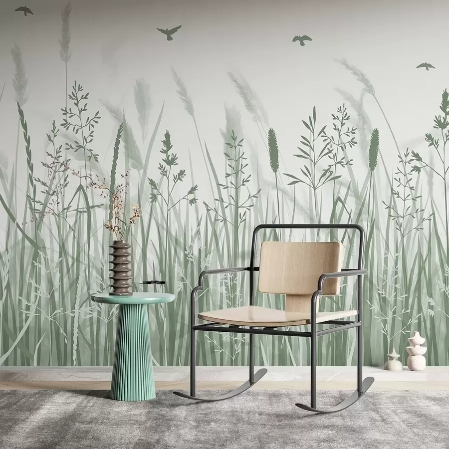 murales de pared Un campo de espigas w02119v2