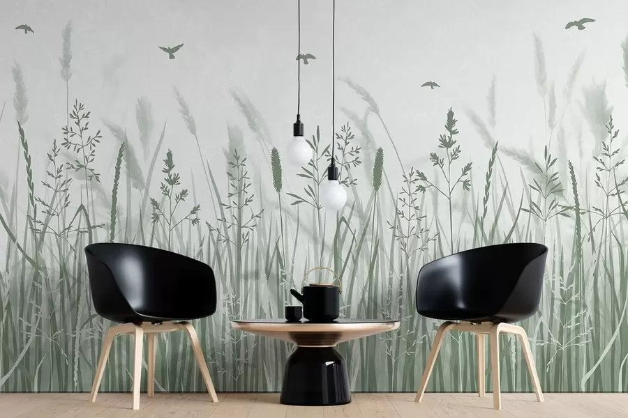 murales de pared Un campo de espigas w02119v2