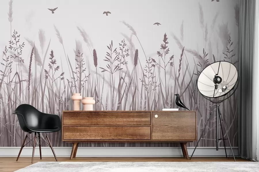 murales de pared Un campo de espigas w02119v3